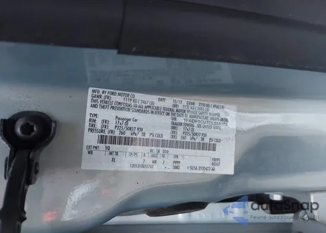 2013 Ford C-Max Energi Sel from USA, damaged, VIN 1FADP5CU7DL555109